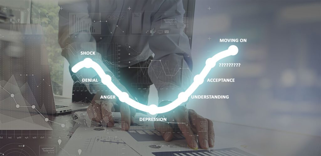 Graphic shows the steps to move on with your members