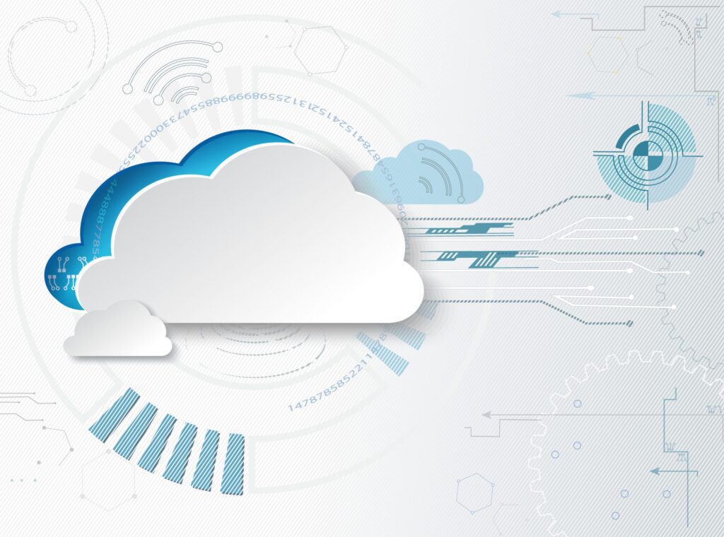 Techy cloud graphic