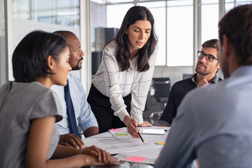 Bank executive team drawing up project plan to operationalize feedback data