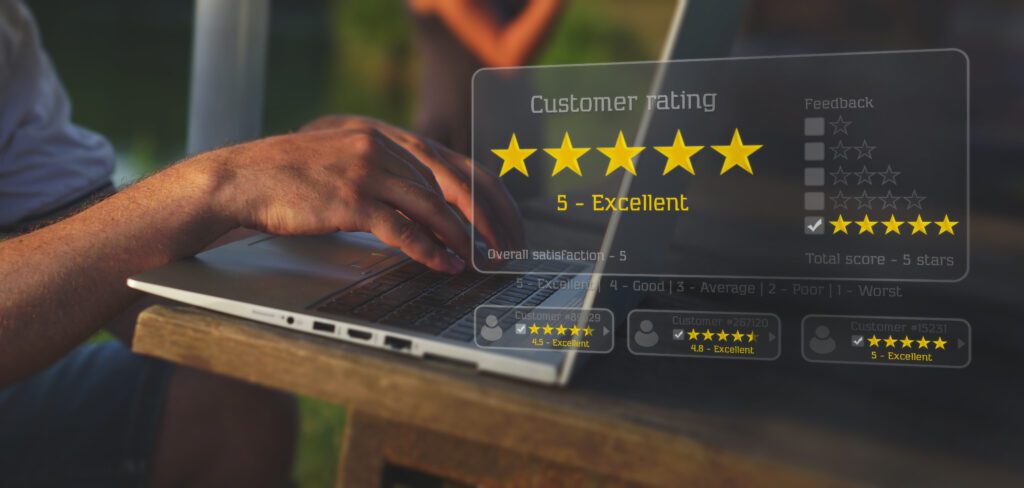 customer interacting with digital online banking