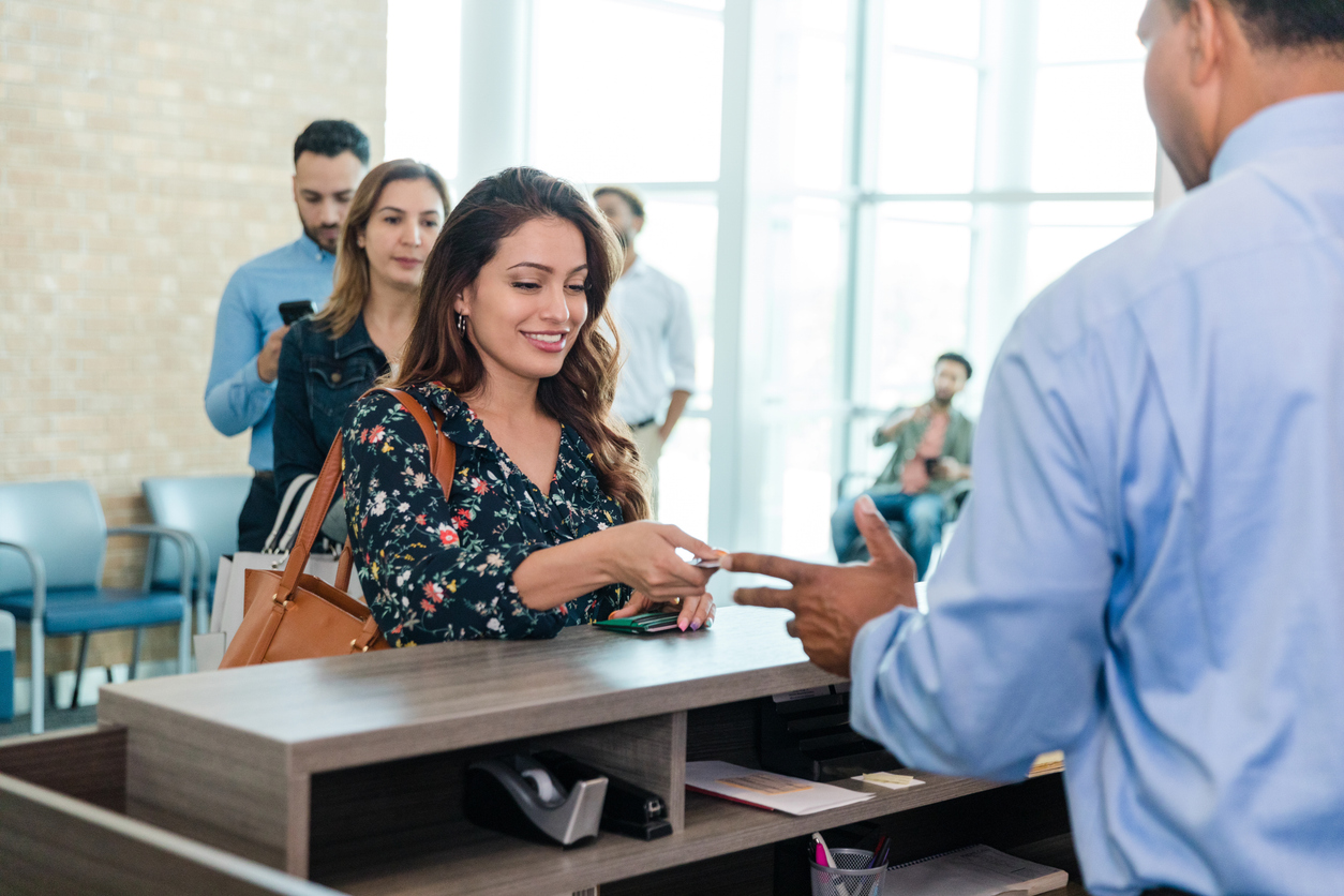 banking customers experiencing frontline service